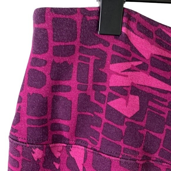 Soft Surroundings High Waist Purple Leggings Abstract Print Wide Yoga Band Soft - Picture 3 of 12